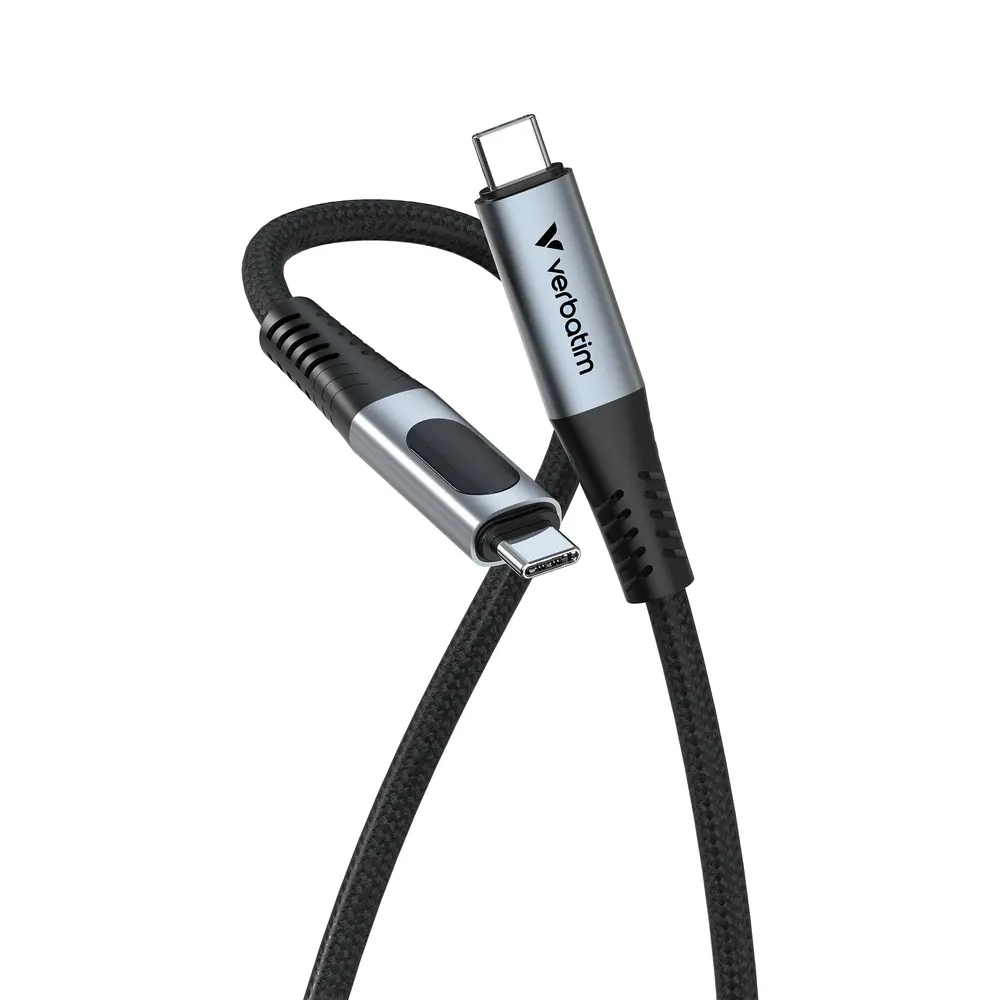 Кабел, Verbatim Sync & Charge USB-C to USB-C 100W Display 120 cm - image 1