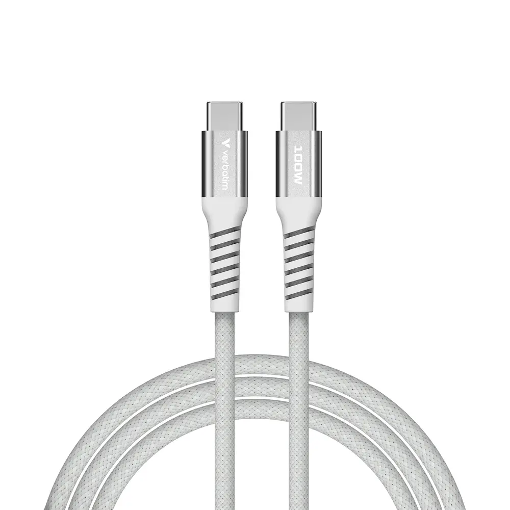 Кабел, Verbatim Sync & Charge USB-C to USB-C 100W Magnetic 120 cm - Grey - image 1