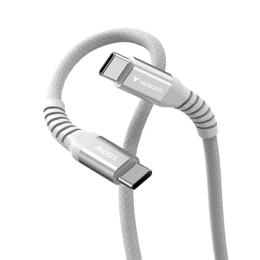 Кабел, Verbatim Sync & Charge USB-C to USB-C 100W Magnetic 120 cm - Grey - image 3