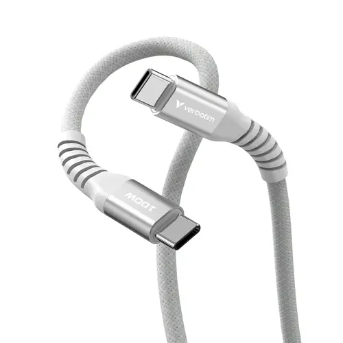Кабел, Verbatim Sync & Charge USB-C to USB-C 100W Magnetic 120 cm - Grey - image 3