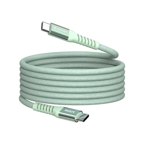 Кабел, Verbatim Sync & Charge USB-C to USB-C 100W Magnetic 120 cm - Green