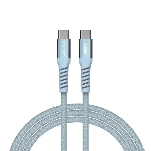 Кабел, Verbatim Sync & Charge USB-C to USB-C 100W Magnetic 120 cm - Blue - image 1