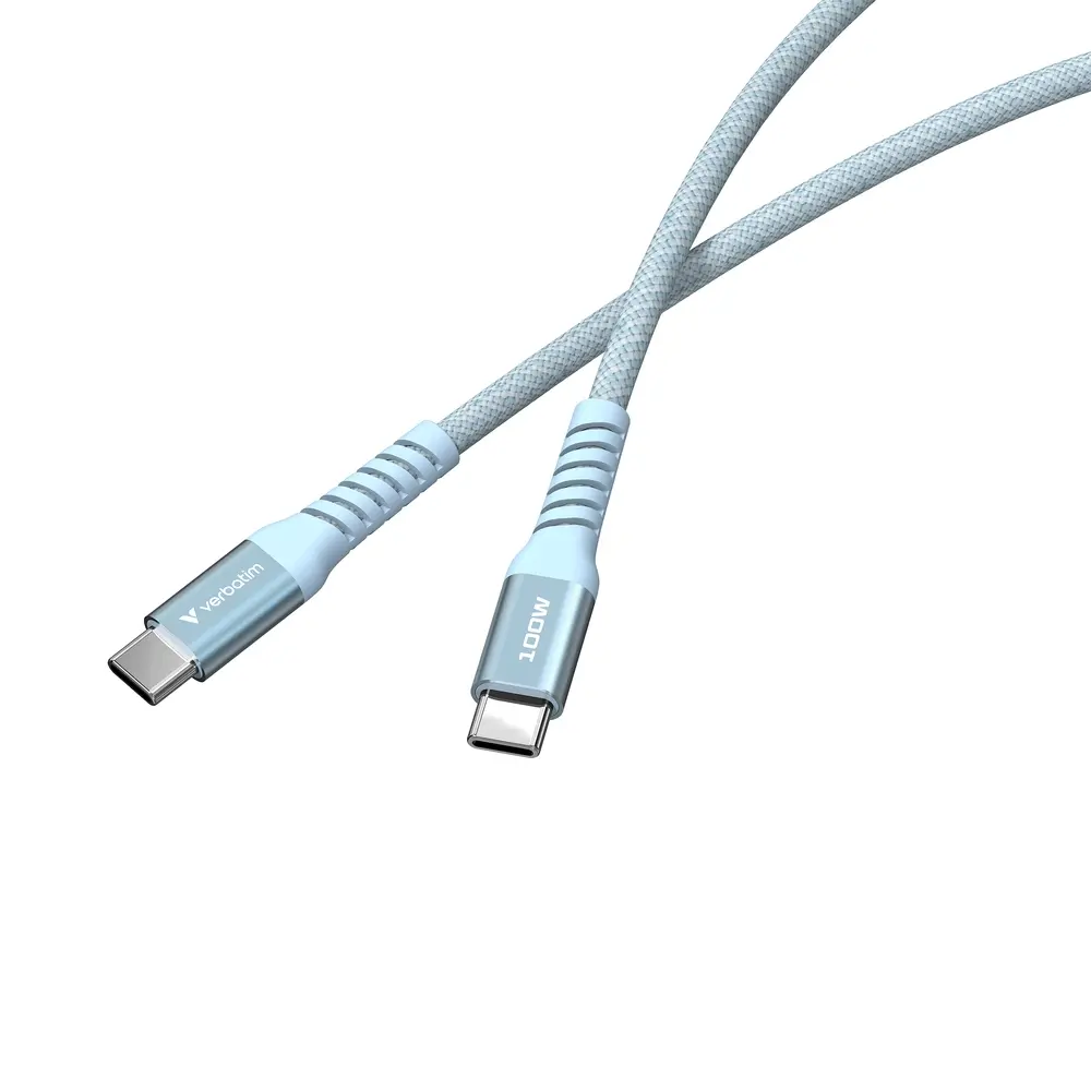 Кабел, Verbatim Sync & Charge USB-C to USB-C 100W Magnetic 120 cm - Blue - image 2