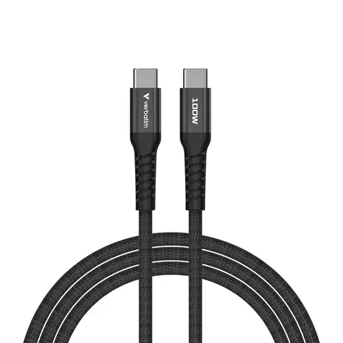 Кабел, Verbatim Sync & Charge USB-C to USB-C 100W Magnetic 120 cm - Black - image 1