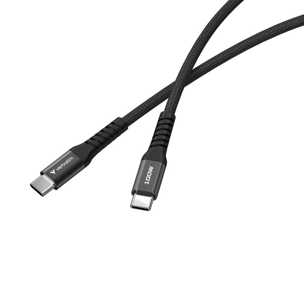 Кабел, Verbatim Sync & Charge USB-C to USB-C 100W Magnetic 120 cm - Black - image 2
