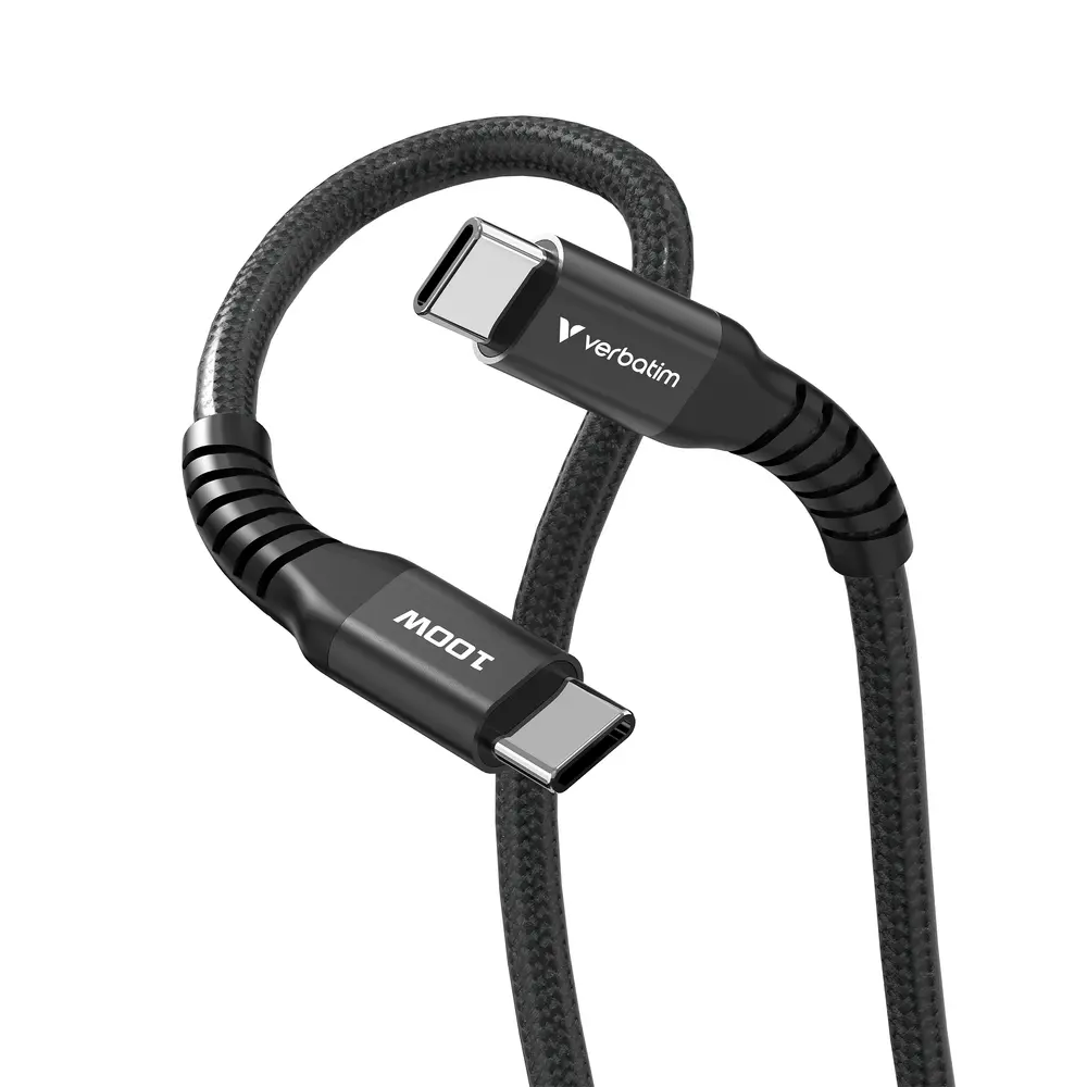 Кабел, Verbatim Sync & Charge USB-C to USB-C 100W Magnetic 120 cm - Black - image 3