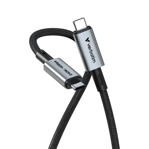 Кабел, Verbatim Sync & Charge USB-C to USB-C 240W 40 Gbps 120 cm - image 1