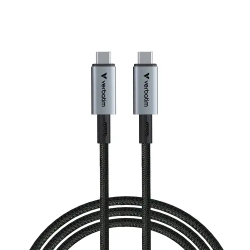 Кабел, Verbatim Sync & Charge USB-C to USB-C 240W 40 Gbps 120 cm