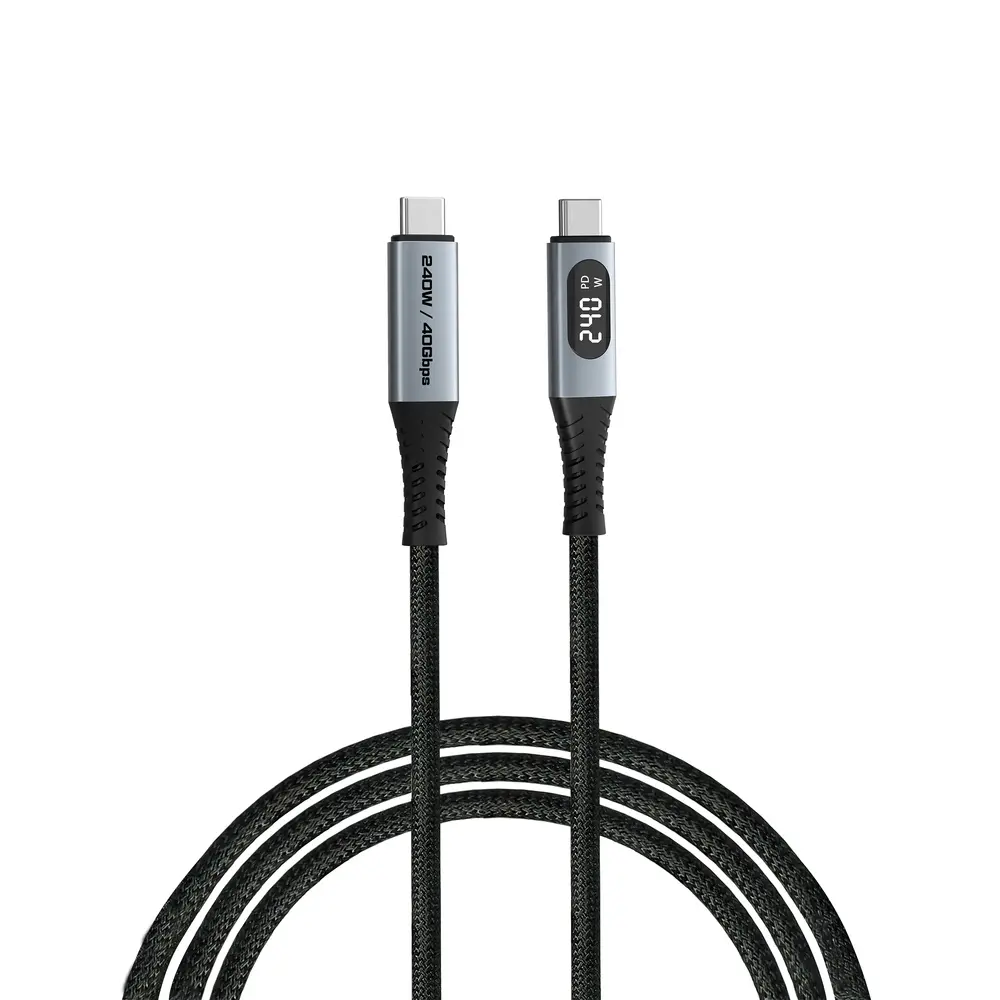 Кабел, Verbatim Sync & Charge USB-C to USB-C 240W 40 Gbps Display 120 cm