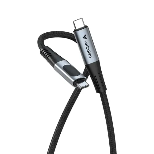 Кабел, Verbatim Sync & Charge USB-C to USB-C 240W 40 Gbps Display 120 cm - image 1