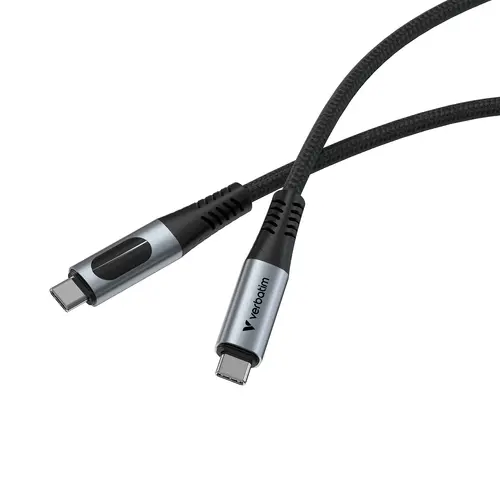 Кабел, Verbatim Sync & Charge USB-C to USB-C 240W 40 Gbps Display 120 cm - image 2