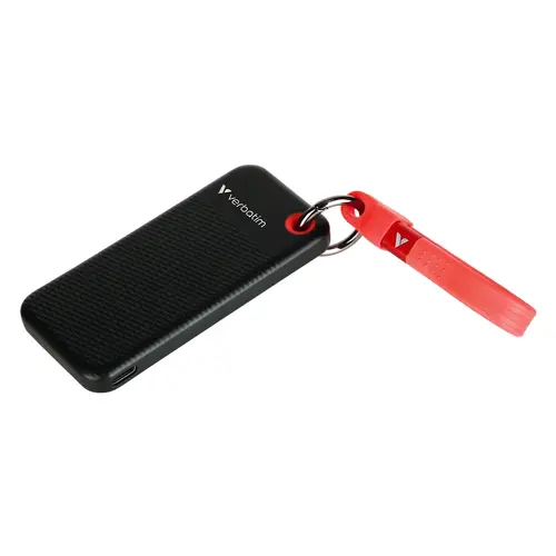 Твърд диск, Verbatim Pocket SSD USB 3.2 Gen 2 1TB Black/Red - image 2