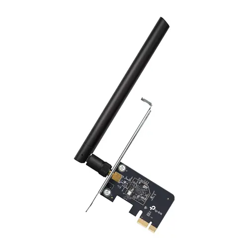 Безжичен адаптер TP-LINK Archer T2E, AC600, двулентов, PCI Express