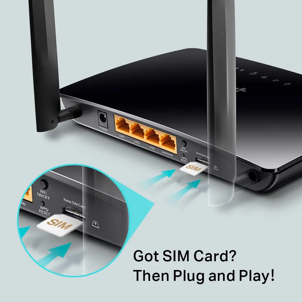 Безжичен рутер TP-LINK Archer MR400, AC1200, 4G Cat4 50/150M, 4 FE ports, SIM - image 3