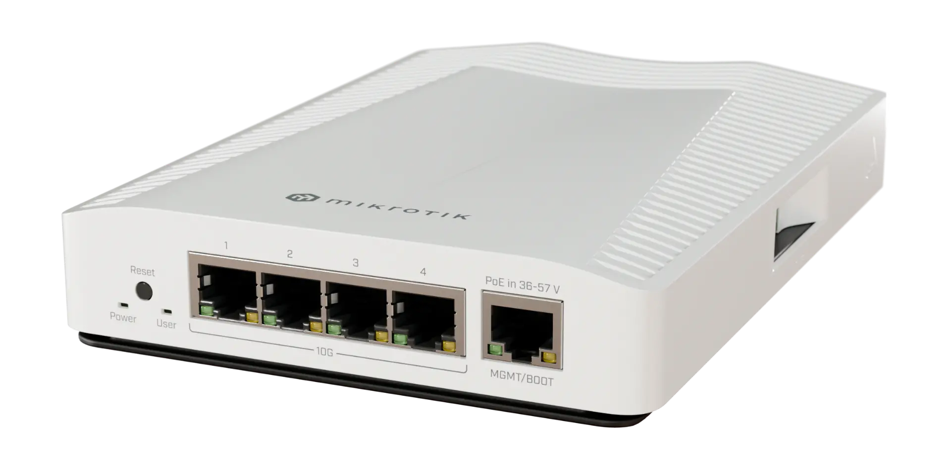 Switch MikroTik CRS304-4XG-IN, 1200MHz, 512MB, 1xGE POE IN, 4x10G, DIN rail - image 1