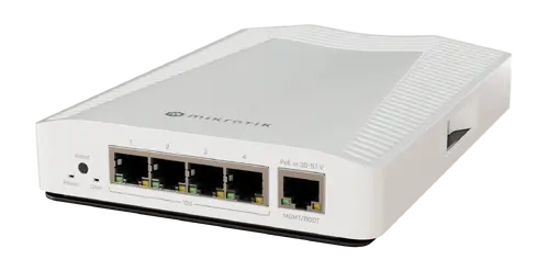 Комутатор MikroTik CRS304-4XG-IN, 1200MHz, 512MB, 1xGE POE IN, 4x10G,DIN rail - image 1