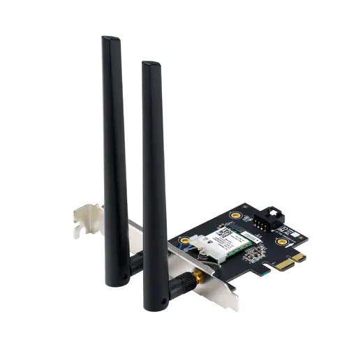 Адаптер, Asus PCI-E Adapter, PCE-BE6500, BE6500, Tri-Band, Bluetooth 5.4, WPA3, 4096-QAM, OFDMA, MU-MIMO, MLO - image 1