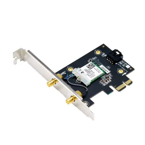 Adaptor, Asus PCI-E Adapter, PCE-BE6500, BE6500, Tri-Band, Bluetooth 5.4, WPA3, 4096-QAM, OFDMA, MU-MIMO, MLO - 5