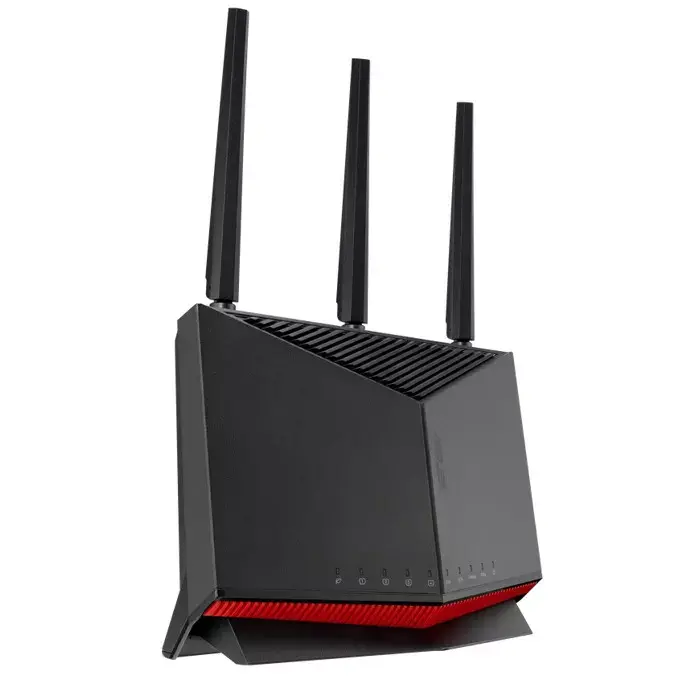 Рутер, Asus Gaming Wireless Router, RT-BE86U, BE6800, Dual-Band, Quad-Core 2.6GHz CPU, 256MB/1GB Flash/RAM, 4K-QAM, MLO, 10G port, 2.5G quad-port, AiProtection Pro, Adaptive QoS, VPN Fusion, Instant Guard, IPTV, OFDMA, MU-MIMO, UTF-8 SSID, AiMesh, Black - image 1