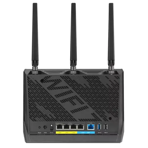 Рутер, Asus Gaming Wireless Router, RT-BE86U, BE6800, Dual-Band, Quad-Core 2.6GHz CPU, 256MB/1GB Flash/RAM, 4K-QAM, MLO, 10G port, 2.5G quad-port, AiProtection Pro, Adaptive QoS, VPN Fusion, Instant Guard, IPTV, OFDMA, MU-MIMO, UTF-8 SSID, AiMesh, Black - image 3