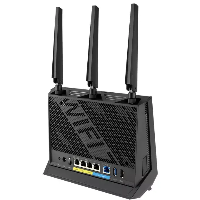 Рутер, Asus Gaming Wireless Router, RT-BE86U, BE6800, Dual-Band, Quad-Core 2.6GHz CPU, 256MB/1GB Flash/RAM, 4K-QAM, MLO, 10G port, 2.5G quad-port, AiProtection Pro, Adaptive QoS, VPN Fusion, Instant Guard, IPTV, OFDMA, MU-MIMO, UTF-8 SSID, AiMesh, Black - image 4