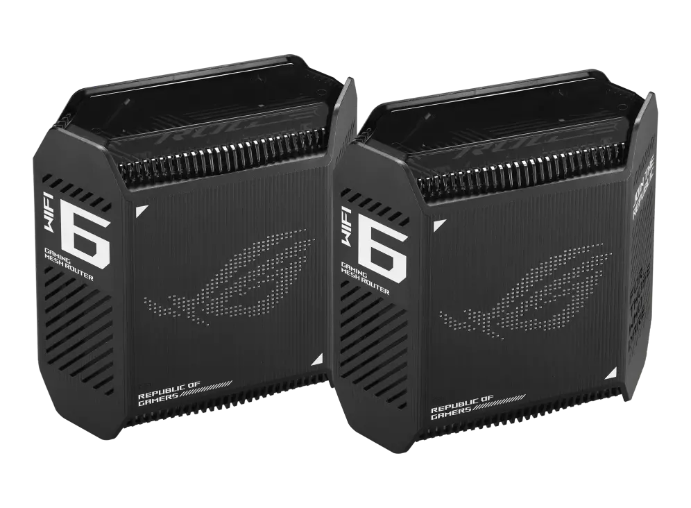 Sistem Mesh, Asus Gaming Mesh WiFi system, ROG Rapture GT6 2PK, AX10000, Tri-Band, până la 540m2, Tri-Core 1.7GHz CPU, 256MB/512MB Flash/RAM, port - image 2