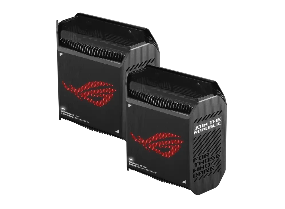 Меш система, Asus Gaming Mesh WiFi system, ROG Rapture GT6 2PK, AX10000,Tri-Band, up to 540m2, Tri-Core 1.7GHz CPU, 256MB/512MB Flash/RAM, 2.5G port, AiProtection Pro, Adaptive QoS, VPN server/client, IPTV, OFDMA, MU-MIMO, Beamforming, Link Aggregation, AiMesh, Black - image 3
