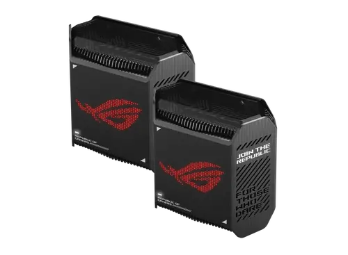 Меш система, Asus Gaming Mesh WiFi system, ROG Rapture GT6 2PK, AX10000,Tri-Band, up to 540m2, Tri-Core 1.7GHz CPU, 256MB/512MB Flash/RAM, 2.5G port, AiProtection Pro, Adaptive QoS, VPN server/client, IPTV, OFDMA, MU-MIMO, Beamforming, Link Aggregation, AiMesh, Black - image 3