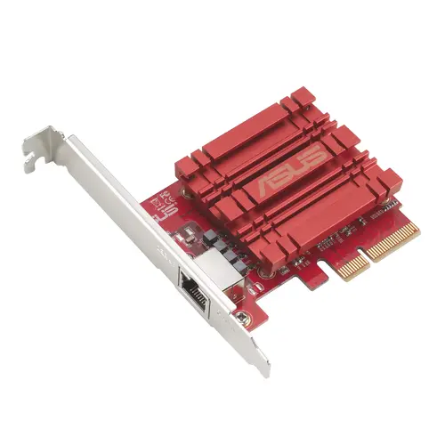 Адаптер, Asus PCIe Adapter, XG-C100C V3, 10GBase-T PCIe Ethernet Network Adapter, backward compatible with 5/2.5/1 Gbps and 100Mbps; RJ45 port and built-in QoS