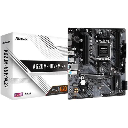 ASROCK MB A620 AM5 2 x DDR5 1 x HDMI 1 x DisplayPort 2 x M.2 4 x SATA3 Micro ATX