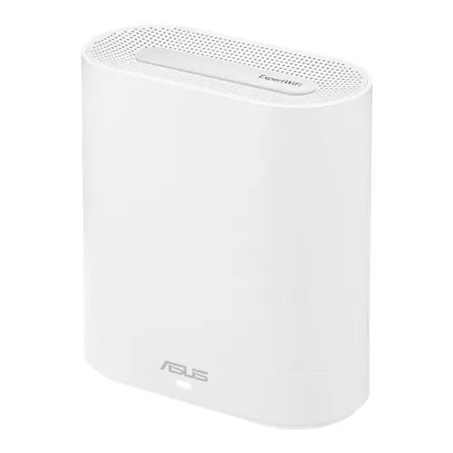Меш система, Asus Business Mesh WiFi system, ExpertWiFi EBM68 1PK, AX7800, Tri-Band, Quad-Core 1.7GHz CPU, 256MB/1GB Flash/RAM, 2.5G port, OFDMA, Beamforming, 8 SSIDs, customize guest portal, Commercial-Grade Network Security & VPN, wall mounting, White - image 1