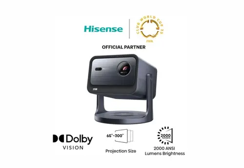 Мултимедиен проектор, Hisense C2 Smart mini Laser Projector, 4K Ultra HD 3840x2160, 1700:1, 2000 lum, 60 Hz, Digital Zoom,Dolby Vision, HDR10+(decoding), HDR10, HLG, 2*10W