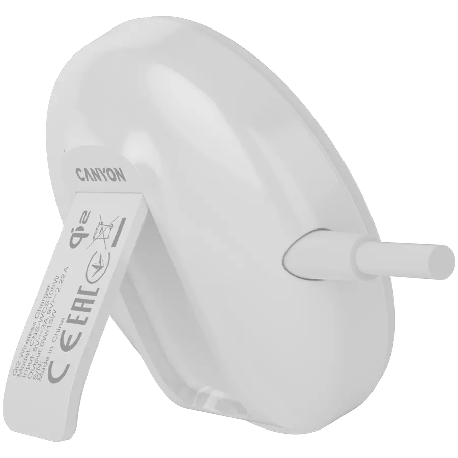 CANYON wireless charger WS-105 15W Qi2 White - image 2