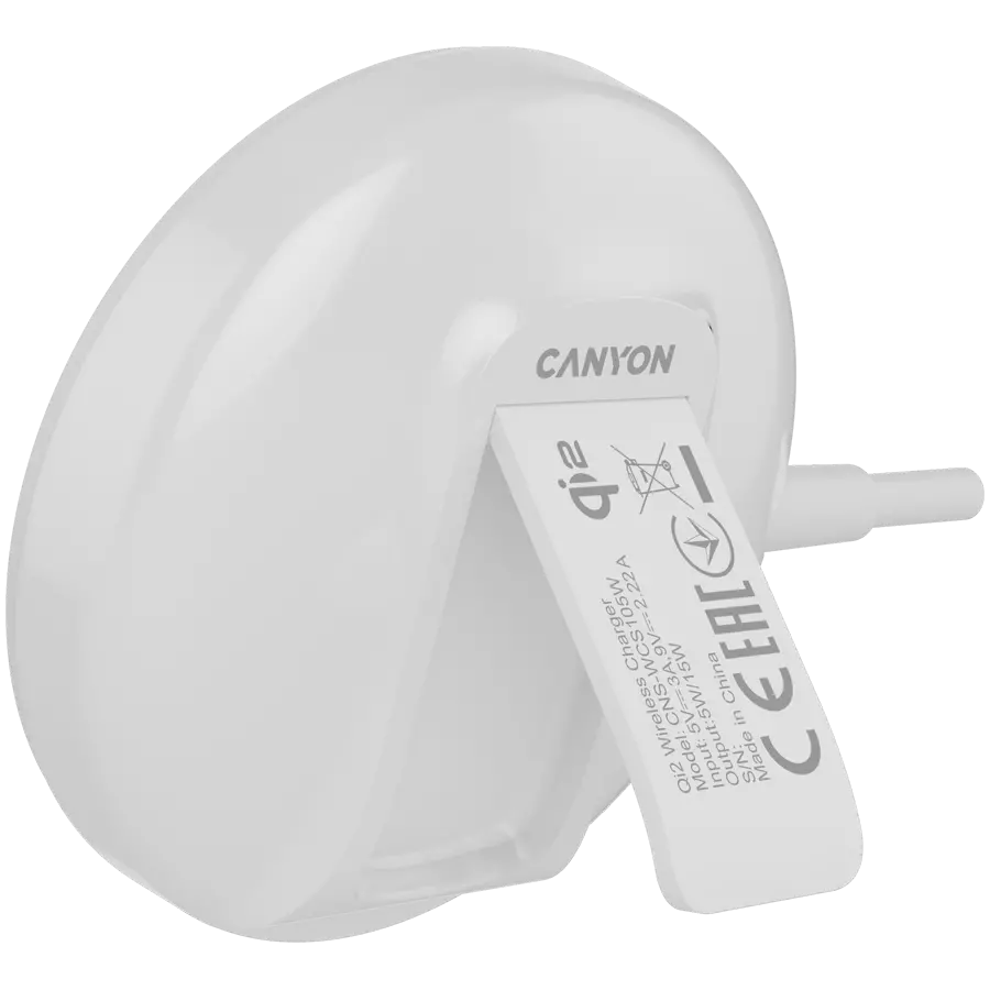 CANYON wireless charger WS-105 15W Qi2 White - image 3