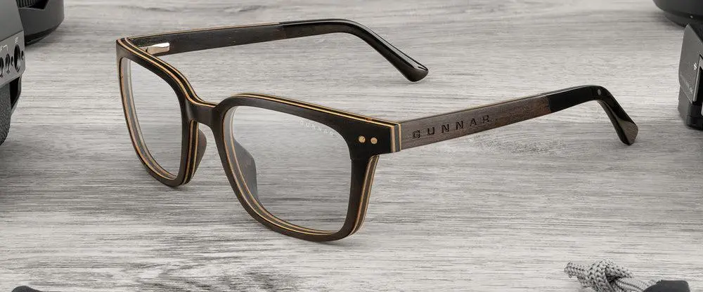 Компютърни очила GUNNAR Muir Ebony (wood), Amber - image 4