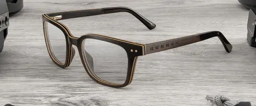 Ochelari pentru calculator GUNNAR Muir Ebony (wood), Amber - 5