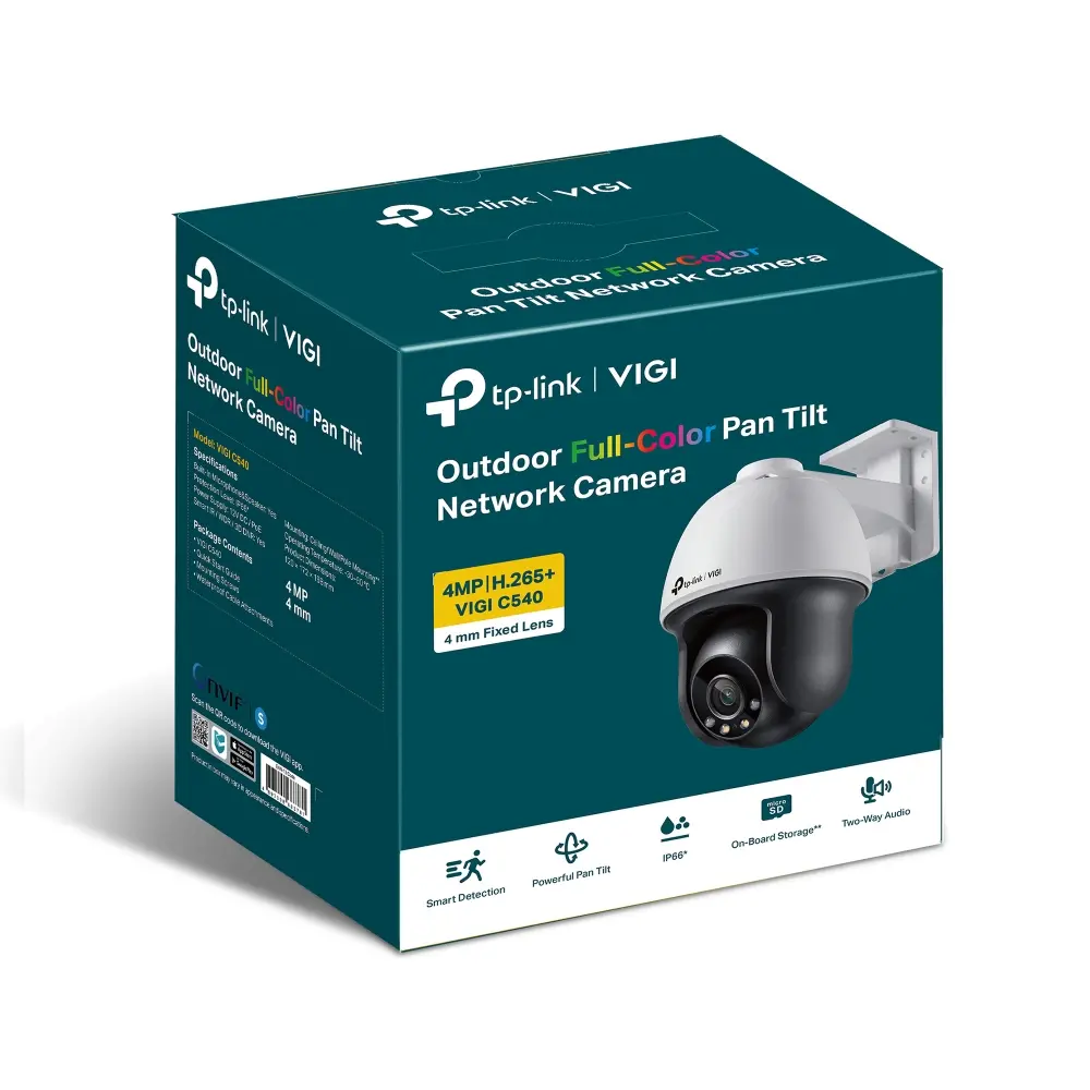 Камера TP-Link VIGI C540, 4MP, PTZ, Color, PoE/12V DC, IR до 30м., ONVIF, IP66 - image 4