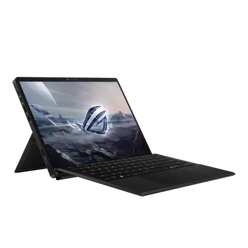 Лаптоп, Asus ROG Flow Z13 GZ302EA-RU011X, AMD STRIX HALO-16C/BGA, 13.4" 2.5K (2560 x 1600, WQXGA) 16:10 ,180Hz,32 LPDDR5X (24 onBD) , 1TB M.2 G4SSD,AMD Radeon Graphics, WiFi 7, Backlit Chiclet Keyboard ,Windows 11 Pro, Off Black +Stylus - image 1