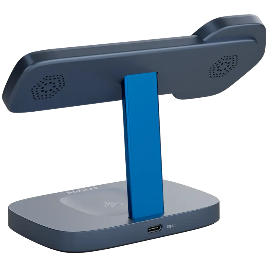 CANYON Wireless Charging Station Hexagon 310 3in1 DarkGrey/Blue - image 3