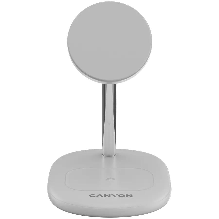 CANYON wireless charger WCS-205 15W Qi2 2in1 White - image 1