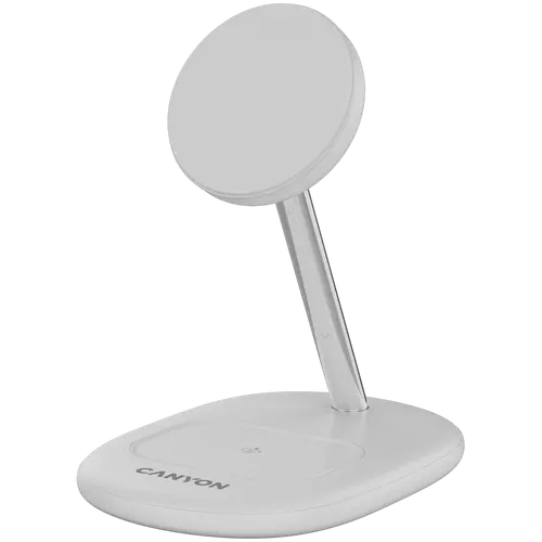 CANYON wireless charger WCS-205 15W Qi2 2in1 White