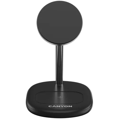 CANYON wireless charger WCS-205 15W Qi2 2in1 Black - image 1