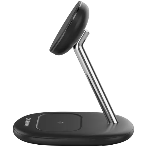 CANYON wireless charger WCS-205 15W Qi2 2in1 Black - image 3