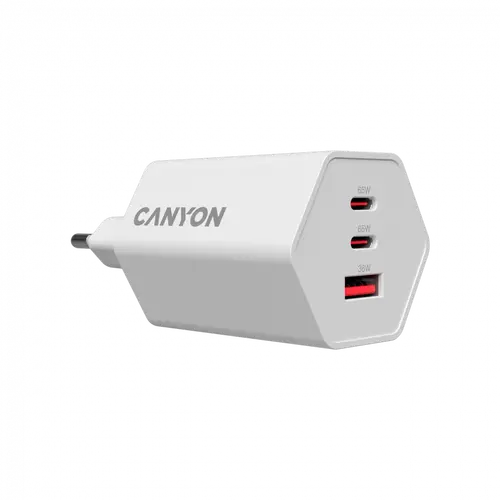 CANYON charger HEXAGON 65 GaN 65W 2xPD 1xQC EU White - image 3