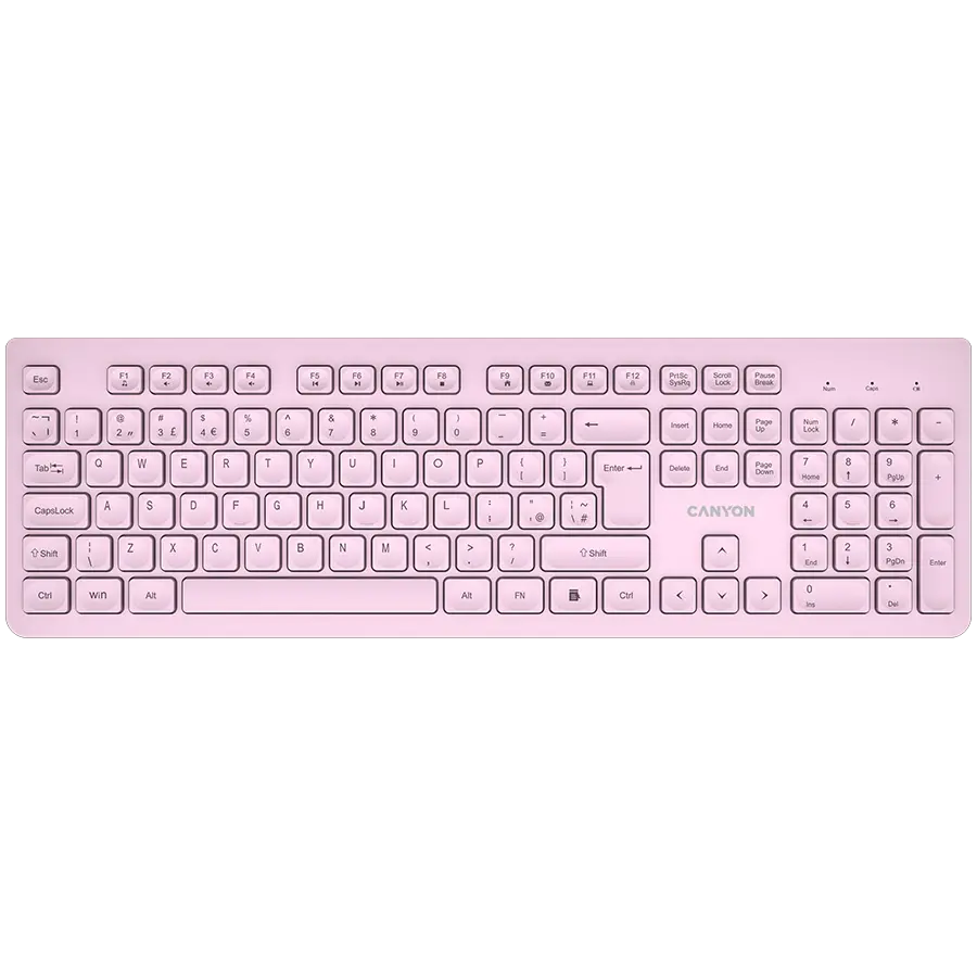 CANYON keyboard HKB-W01 UK/US AAA Wireless Pink