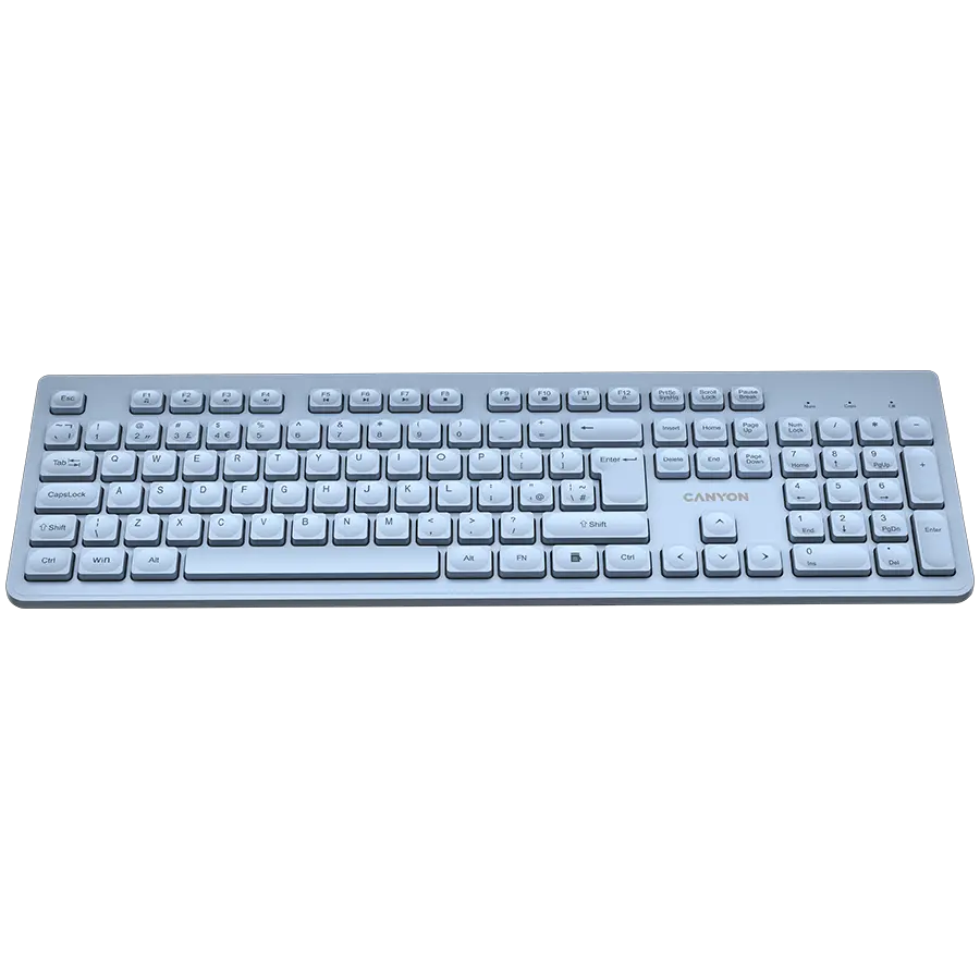 CANYON keyboard HKB-W01 UK/US AAA Wireless Blue - image 1