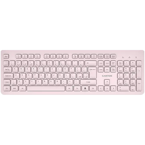 CANYON tastatură HKB-W01 UK/US AAA wireless Bej - 1