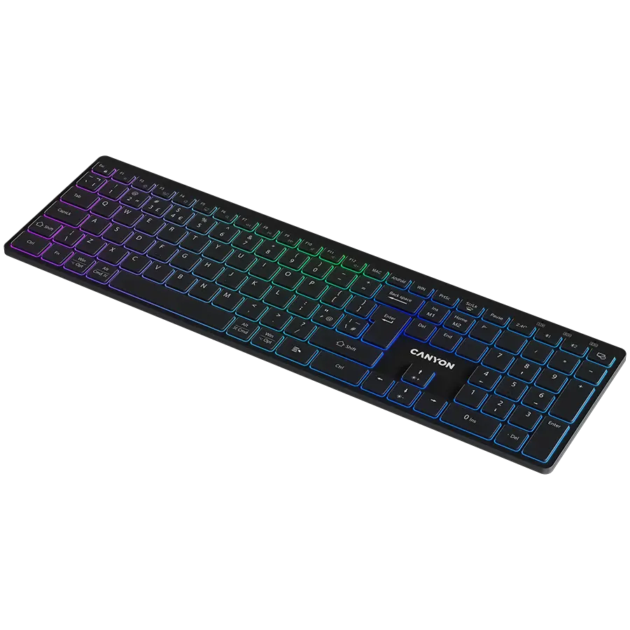 CANYON keyboard HKB-W11 UK/US RGB Dual Mode Wireless Black - image 3