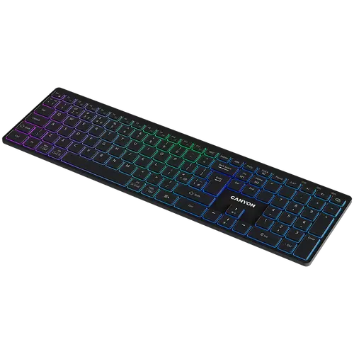 CANYON keyboard HKB-W11 UK/US RGB Dual Mode Wireless Black - image 3