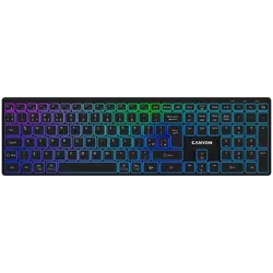 CANYON keyboard HKB-W11 UK/US RGB Dual Mode Wireless Black